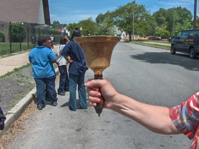 The original brass bell is still used for recess today..jpg The original brass bell is still used for recess today..jpg